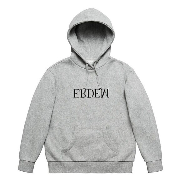 2017 ERDEM x H&M Grey Hoodie Logo Pull Over Athleisure Sweatshirt - S - Picture 1 of 3